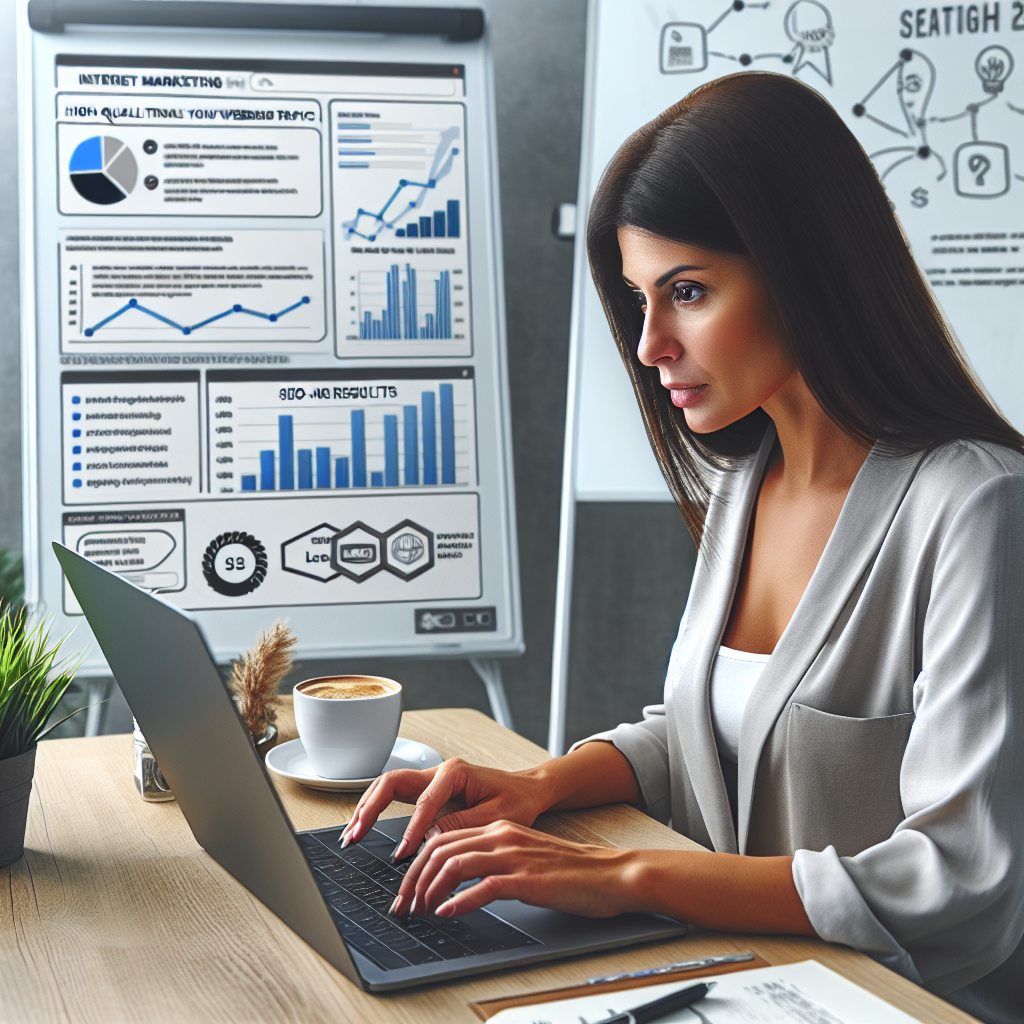 Professional internet marketing team collaboration